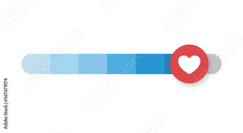 Switch slider icon in flat style. Volume control vector illustration on isolated background. Level button sign business concept.