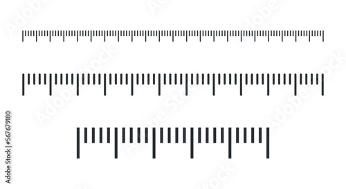 Measure instrument icon in flat style. Ruler tape vector illustration on isolated background. Measuring sign business concept.