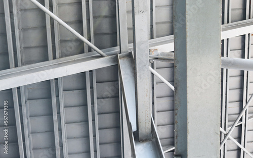 Architectural h-beam steel structure. photo