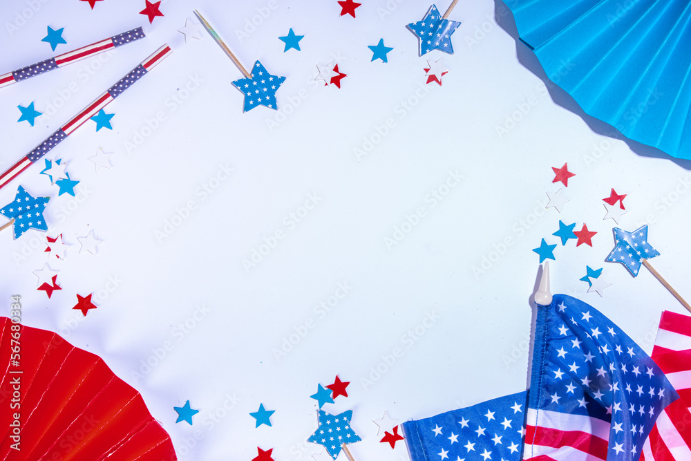 Obraz premium 4 july independence day background