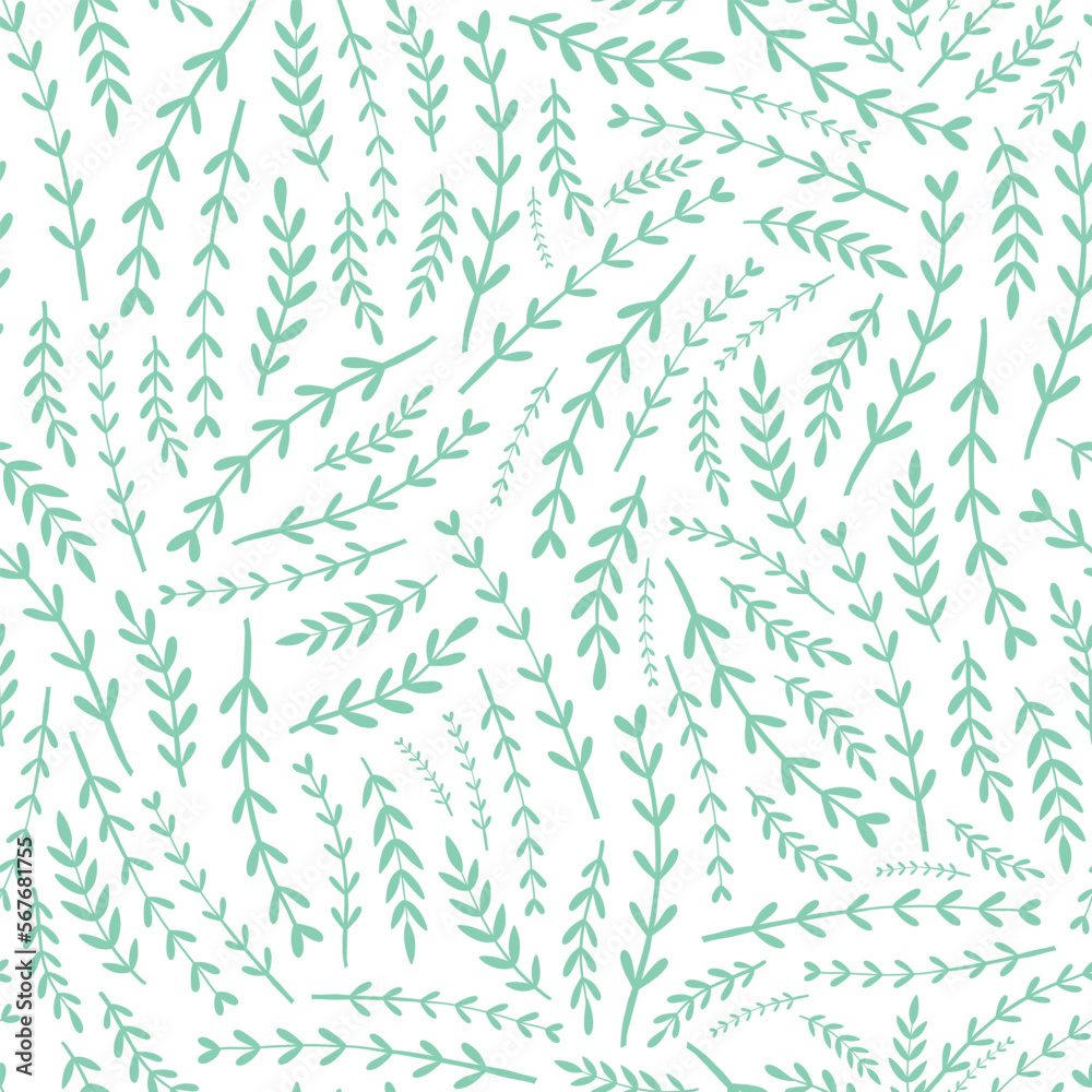 floral seamless pattern with small tiny branches on white background. Good for spring textile patterns, bedding, scrapbooking, stationary, wallpaper, wrapping paper and packaging. EPS 10 floral seamless pattern with small tiny branches on white background. Good for spring textile patterns, bedding, scrapbooking, stationary, wallpaper, wrapping paper and packaging. EPS 10