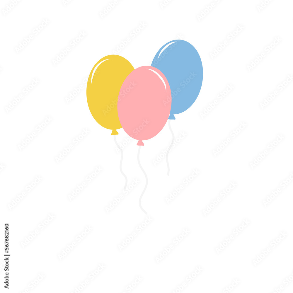 balloons isolated 