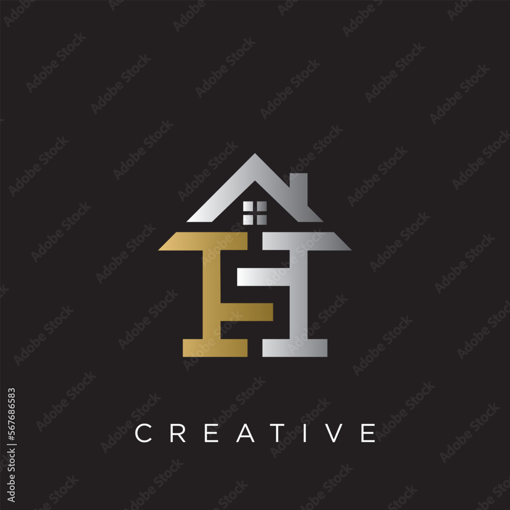 hs home logo design vector icon hs home logo design vector icon