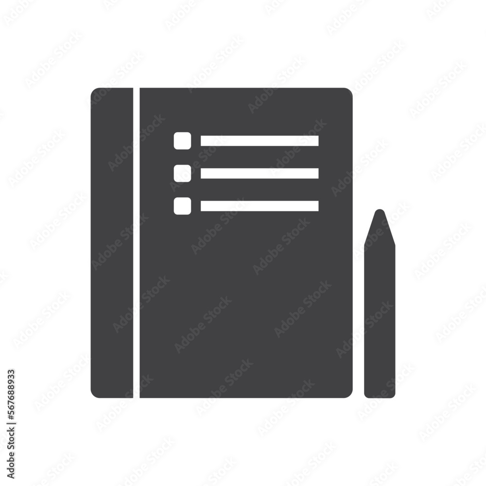 Diary And Pencil Icon - Note Book Icon Diary And Pencil Icon - Note Book Icon