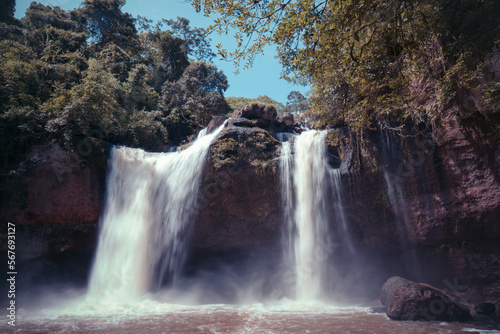 Fototapeta Naklejka Na Ścianę i Meble -  Waterfall  at thailand