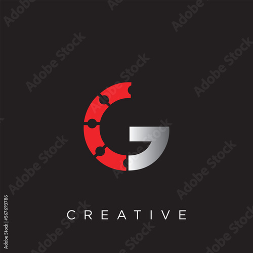 g ticket logo design vector icon