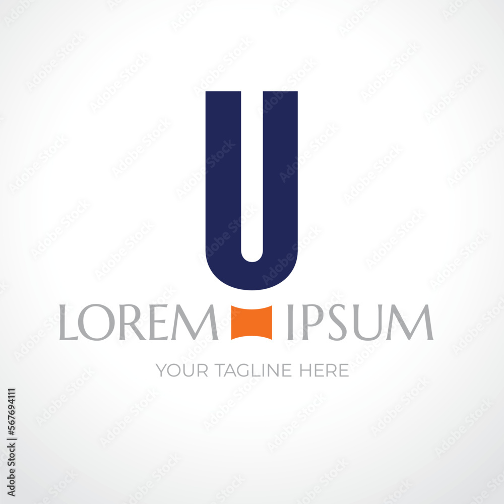Letter U logo vector design. Classic style. Isolated on the white background. Letter U logo vector design. Classic style. Isolated on the white background.