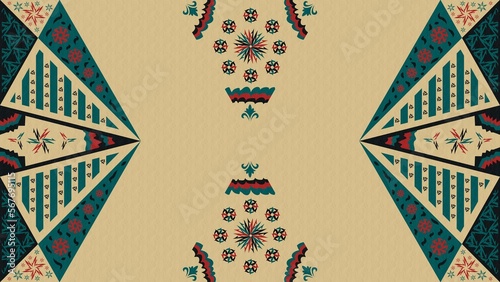 geometric ornamental background (Folk Art) - decorative illustrations, vintage, antique, ancient, old, traditional, culture, wallpaper, desktop, cover, 