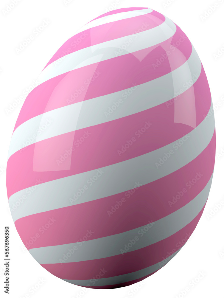 Pink easter egg 3d pattern