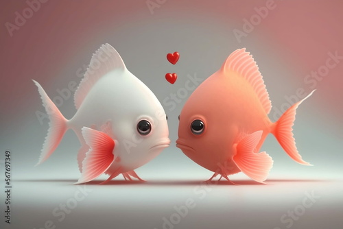 pesciolini innamorati photo