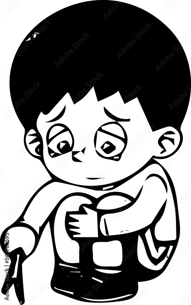 Sad Boy Logo Tmplates.