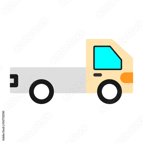 Obraz na płótnie Pickup Truck Icon w salonie