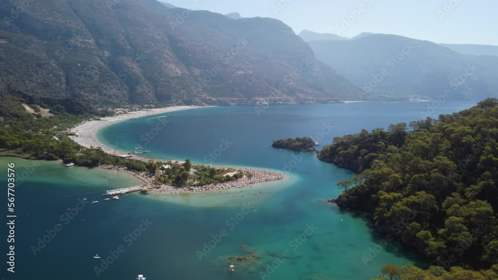 Awesome aerial view of Blue Lagoon in Oludeniz, Turkey Awesome aerial view of Blue Lagoon in Oludeniz, Turkey