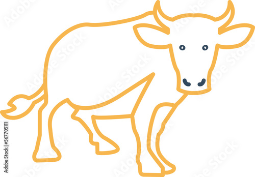 Buffalo Vector Icon

