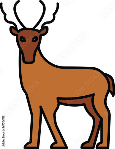 Stag Vector Icon
