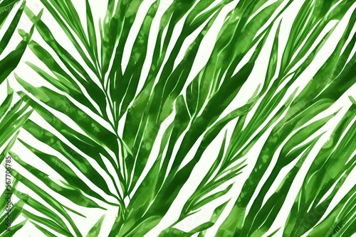 fresh green palm leaf pattern background