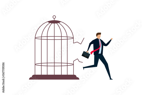 Breaking out of his usual comfort zone, the ambitious entrepreneur bent the iron rod and escaped the birdcage trap