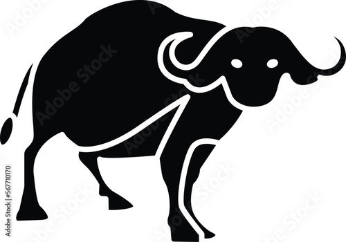 Buffalo Vector Icon
