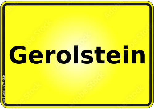 Stadteingangsschild Deutschland Stadt Gerolstein