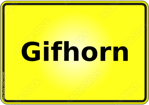 Stadteingangsschild Deutschland Stadt Gifhorn