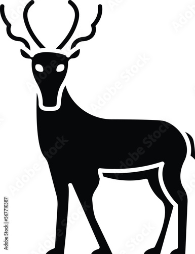 Stag Vector Icon
