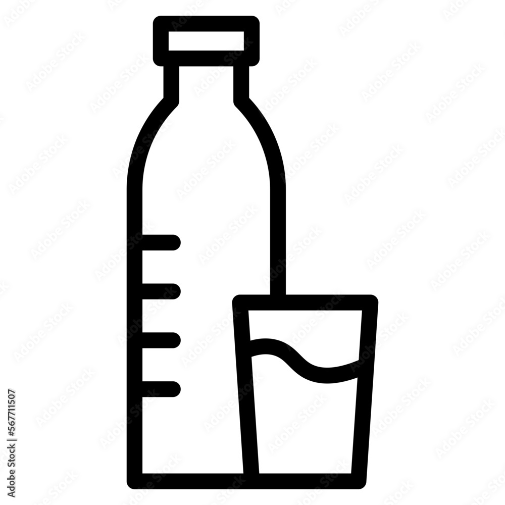 water bottle with water cup line water bottle with water cup line