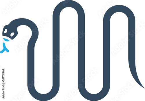 Snake Vector Icon
