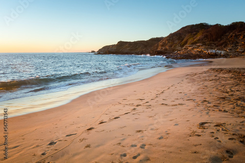 Beautiful Mazunte beach in Mexico