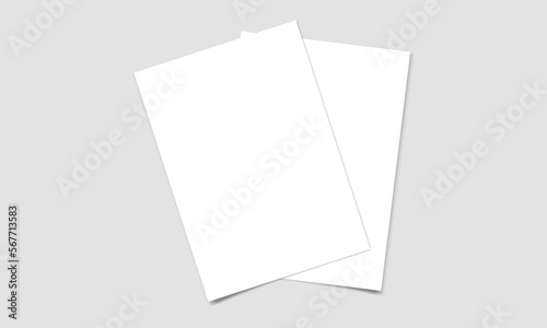 Premium Vector  Vector sheet paper a4 format with shadows. white