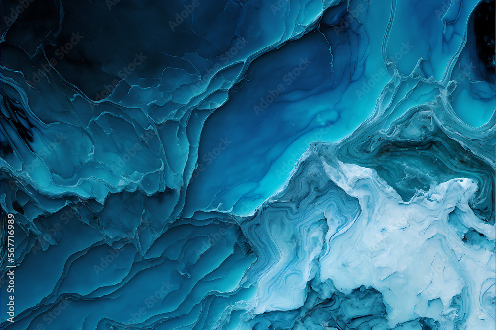 Naklejka premium texture Blue marble background hd ultra definition
