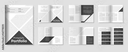 Photography black portfolio design for architecture & interior portfolio cover design