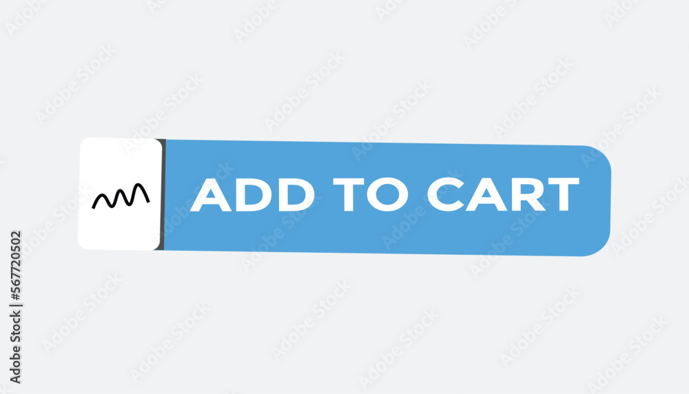 Fototapeta premium Add to cart button web banner templates. Vector Illustration 