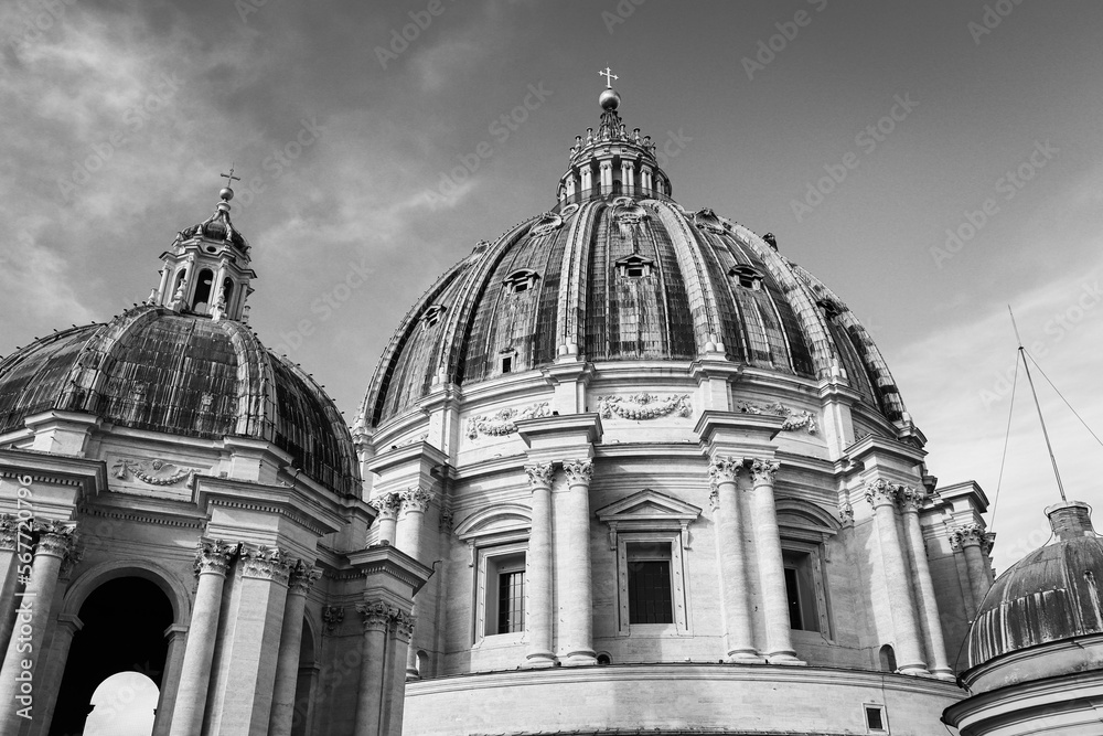 The Vatican dome, Rome, Italy