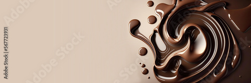 Melted Chocolate Banner wit...