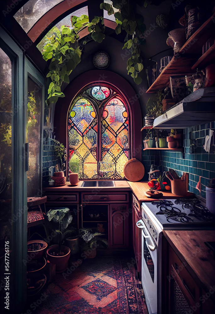 Bohemian Style Kitchen