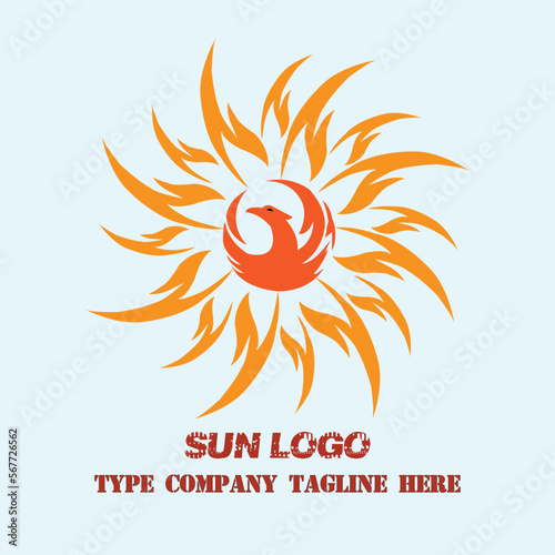 sun logo design
