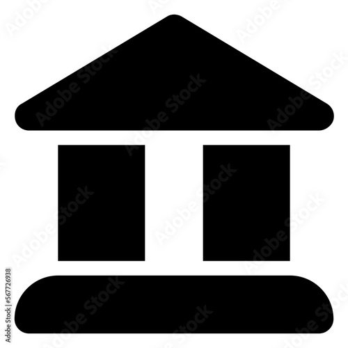 courthouse glyph icon