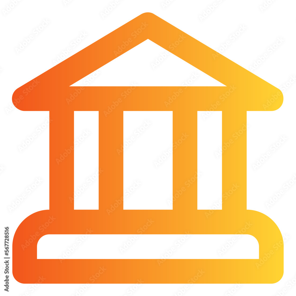 courthouse gradient icon courthouse gradient icon