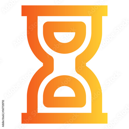 Hourglass gradient icon