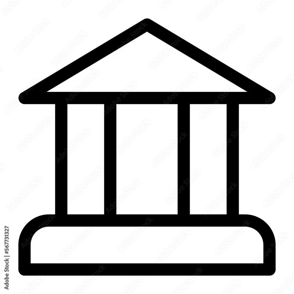 courthouse line icon courthouse line icon