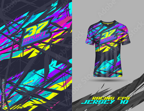Tshirt sports grunge texture background for soccer jersey, downhill, cycling, football, gaming.