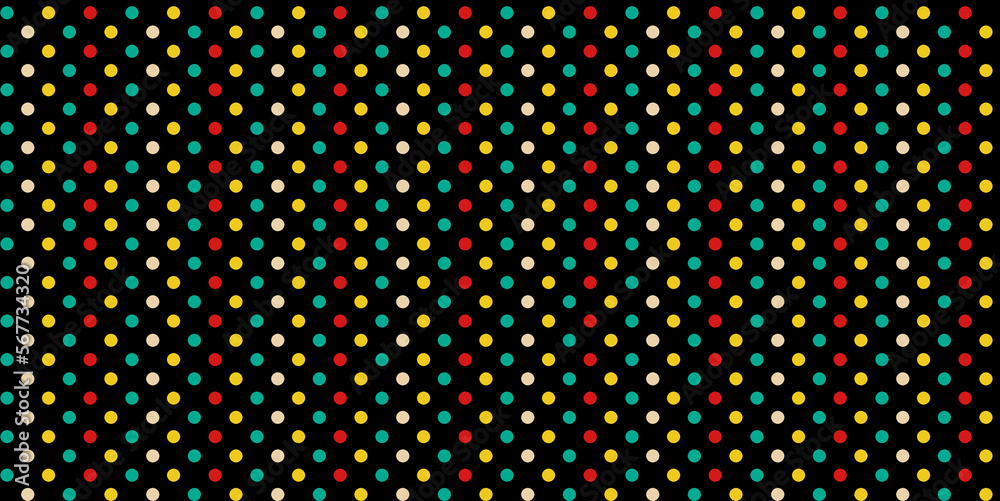 Seamless pattern. Multi-colored circles on a white background. Vector repeating texture.