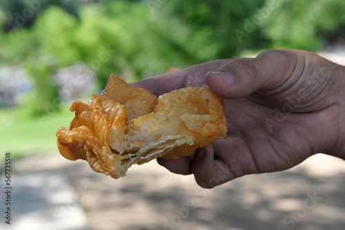 Pastelito de batata. Típico bocadillo de las sierras de Córdoba, Argentina. photo