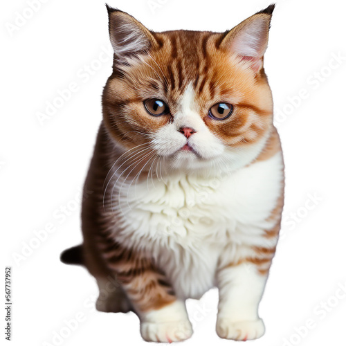 Small and cute Exotic Shorthair cat