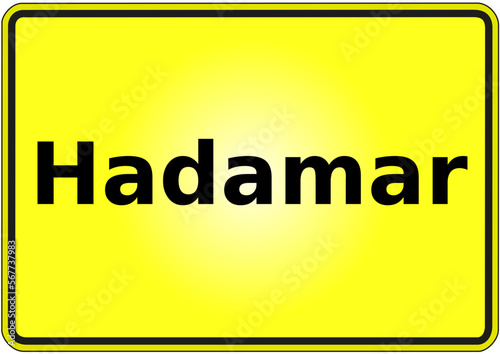 Stadteingangsschild Deutschland Stadt Hadamar
