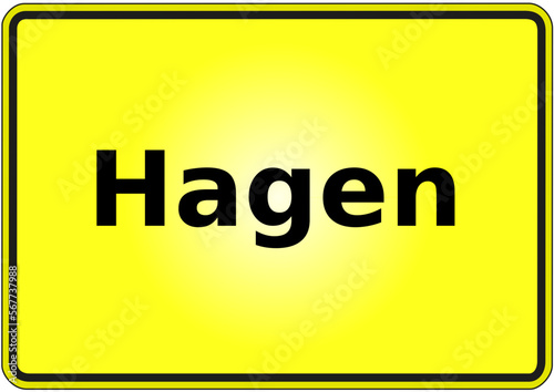 Ortseingangsschild Deutschland Stadt Hagen