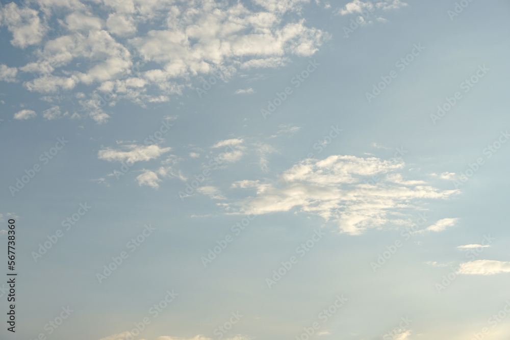 white clouds in the sky