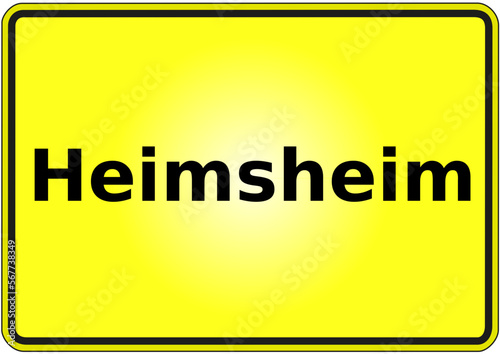 Ortseingangsschild Deutschland Stadt Heimsheim