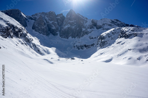 Mountains Pyrenees Winter Snow