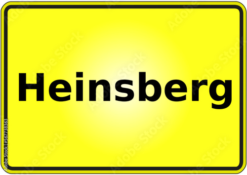 Stadteingangsschild Deutschland Stadt Heinsberg